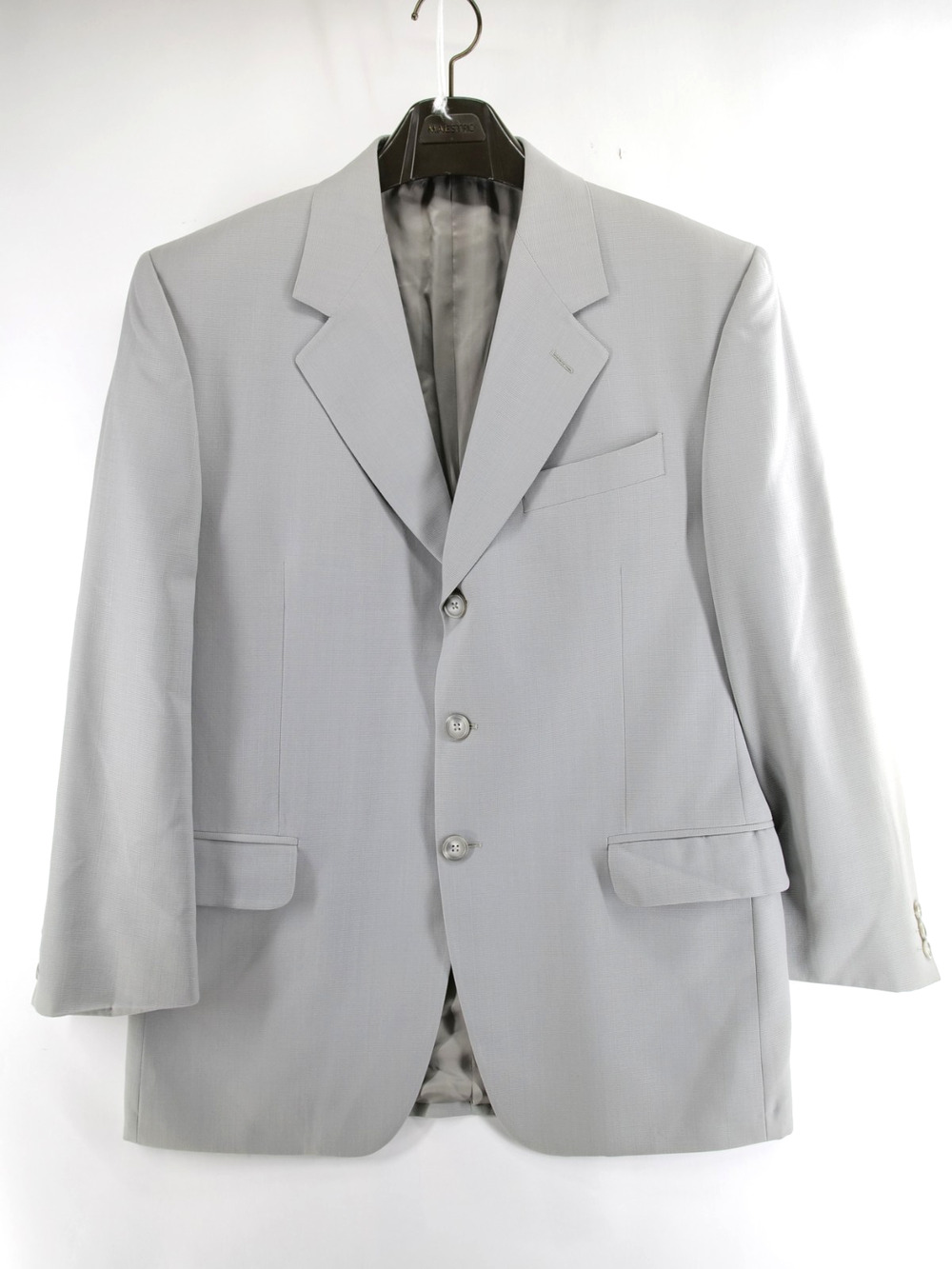 Fendi Mens Blazer Jacket Size US 42 Gray Virgin Wool Made Italy 3 button